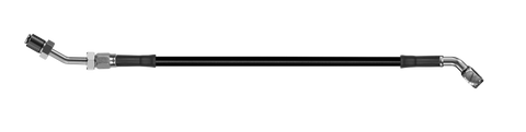 Goodridge 70in Universal Clutch Line w/SS Fittings & Black Hose - 45Deg Banjo w/AN3 Fitting