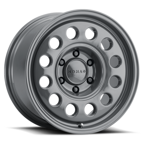 Nomad N501UG Convoy 18x8in / 5x130 BP / 25mm Offset / 71.6mm Bore - Gloss Grey Wheel