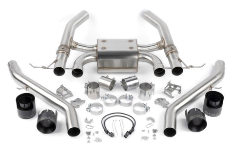 Dinan 21-27 BMW M3/M4 (G80/G82/G83) Valved Axleback Exhaust System - Black Tips