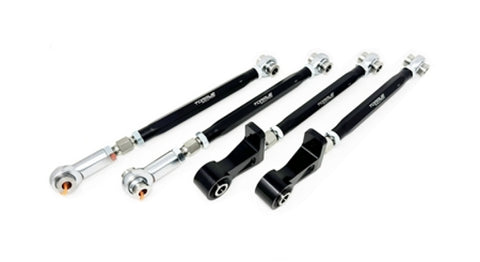 Torque Solution 04-07 Subaru Impreza WRX STI Rear Lateral Link Camber / Toe Arms - Black (Set of 4)