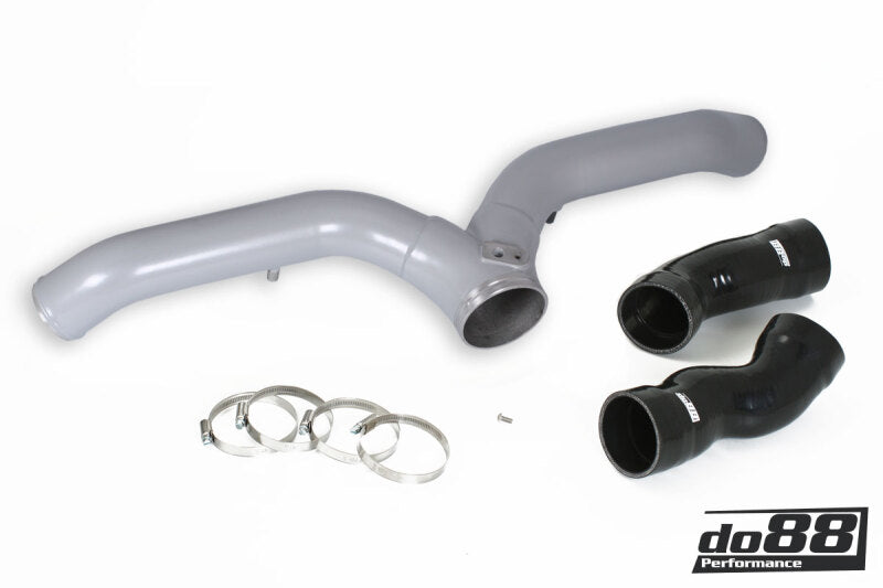 do88 Porsche 997.1 Turbo Y-Pipe Silver for do88 ICM-230 Intercooler