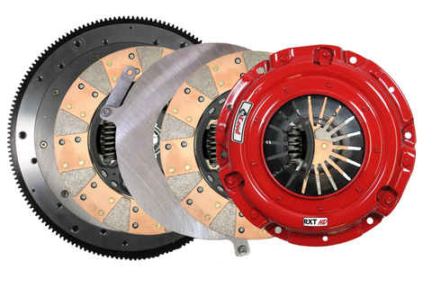 McLeod 18-23 Ford Mustang RXT Twin Disc Clutch Kit 1 1/8 x 26 Spline 164T 8 Bolt AL Flywheel