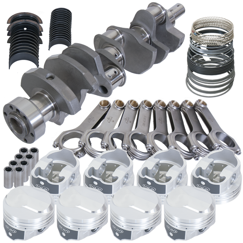 Eagle Chevy 454 1Pc 4.000in Crank 6.135in H-Beam 38cc Dome 4.280in Pistons Rotating Assembly