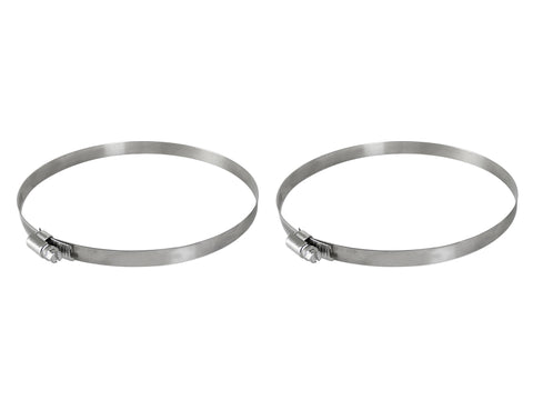 aFe Magnum FORCE Worm Gear Hose Clamps - 4-1/8in to 7in ID (Pair)