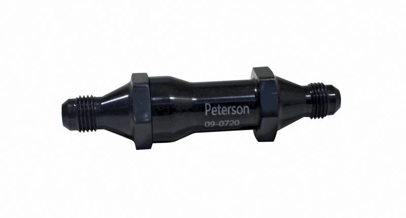 Peterson Fluid Systems Inline Fuel Filter -8AN