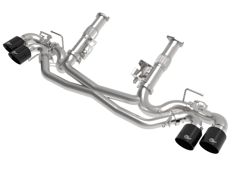 aFe MACH Force-Xp 304 Stainless Steel Cat-Back Exhaust Black 2020 Chevrolet Corvette C8