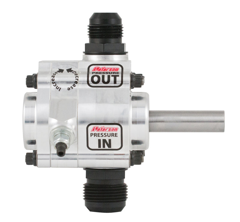 Peterson Fluid Systems R4 1-Stage Oil Pump - Left Side Mount - HV - Rear Drive w/ Vac