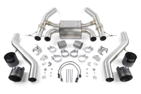 Dinan 23-26 BMW M2 (G87) Valved Axleback Exhaust System - Black Tips