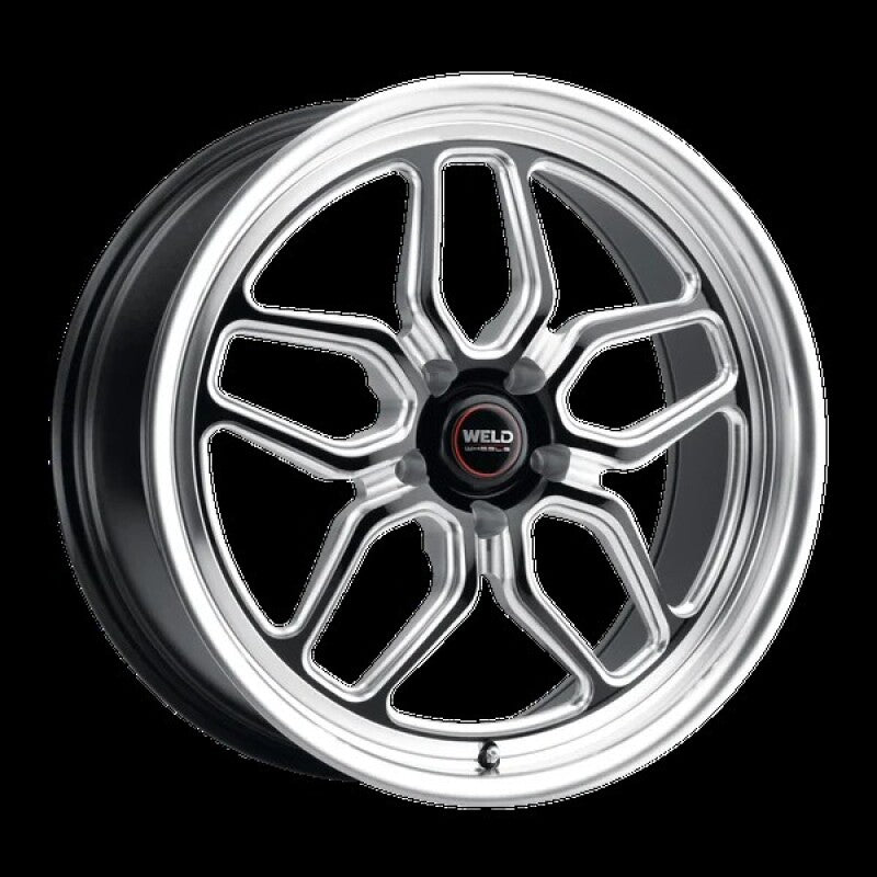 Weld S107 15X5 Laguna 5X120.7 ET19 BS3.75 Gloss Black MIL Dia 78.1