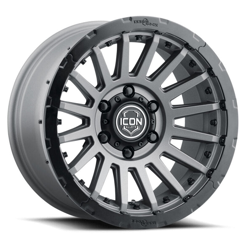 ICON Alloys Recon Pro Satin Charcoal- 18 X 9 - 6 X 5.5 - 0MM 5in BS