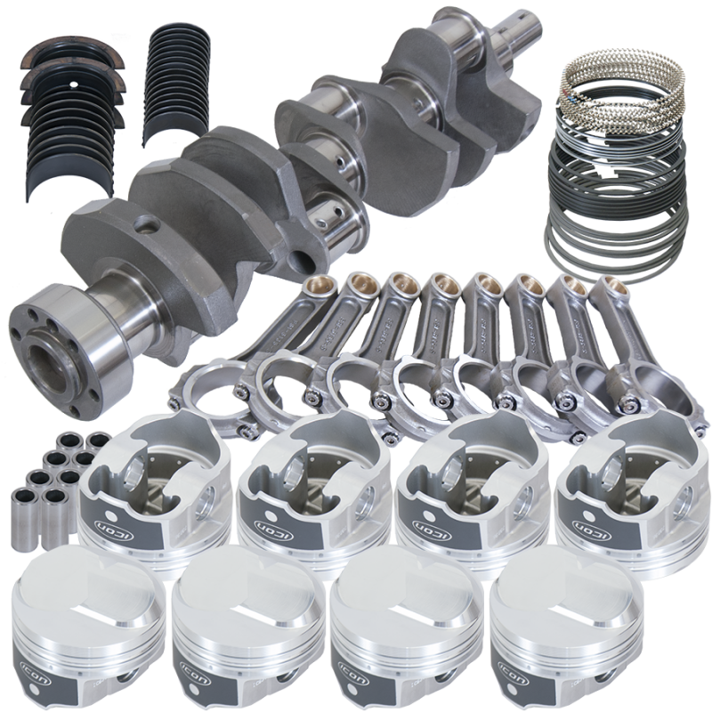 Eagle Chevy 454 1Pc 4.000in Crank 6.135in I-Beam Rods 43cc Dome 4.280in Pistons Rotating Assembly
