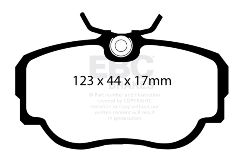 EBC Racing 83-85 BMW 318 1.8L (E30) RP-X Front Brake Pads