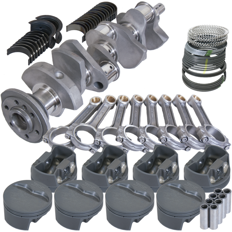 Eagle Chevy 350 3.480in Crank 6.000in I-Beam Rods -5cc Flat Top 4.040in Pistons Rotating Assembly